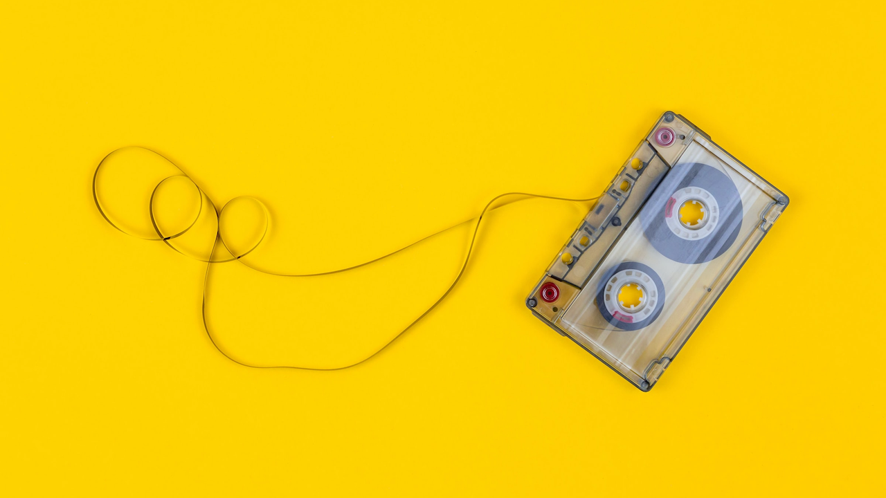 A cassette tape.