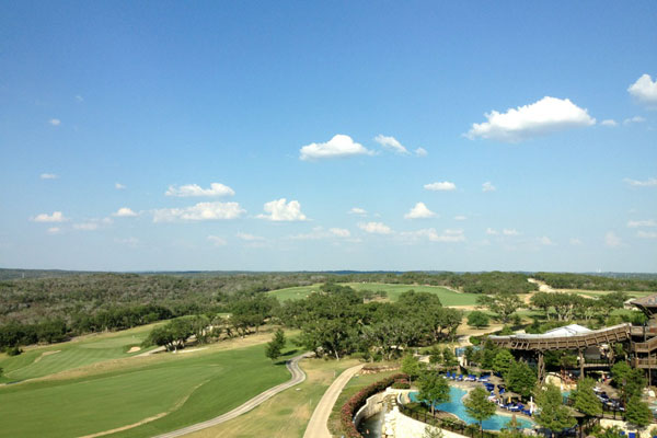My room view at the JW Marriott Hill Country Resort