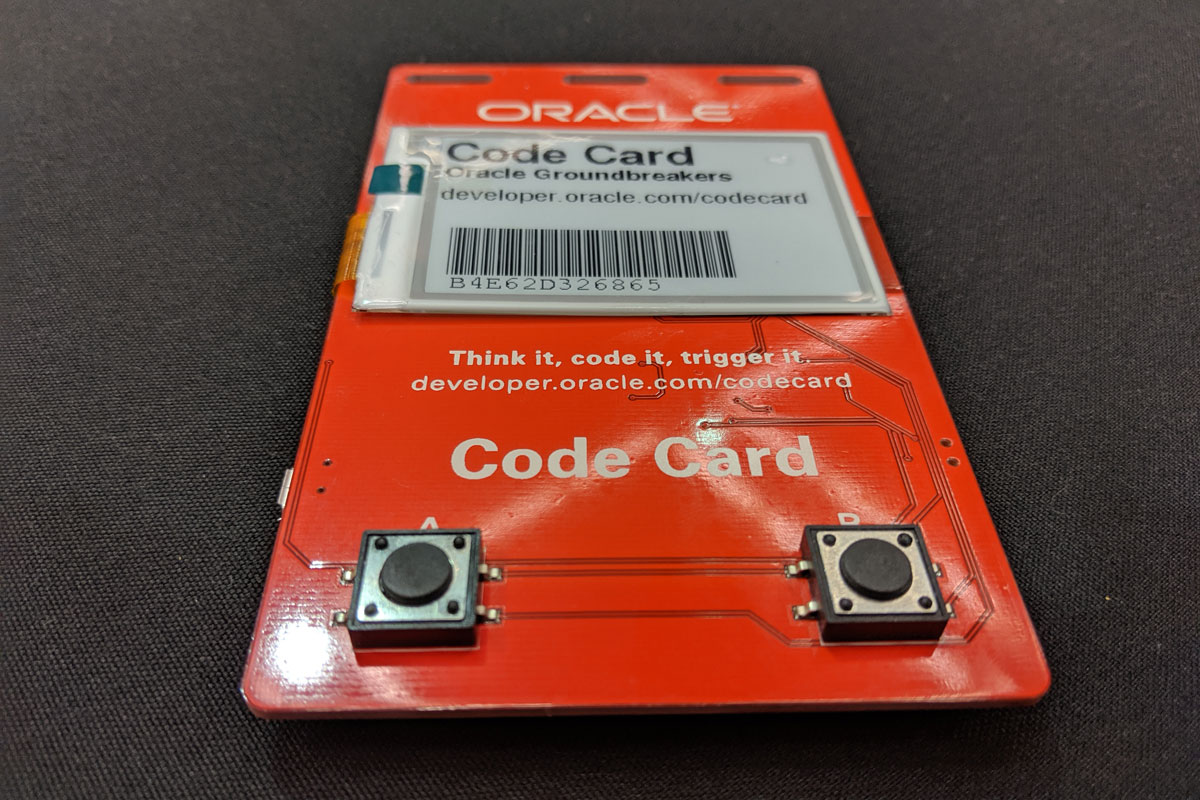 An Oracle Code Card