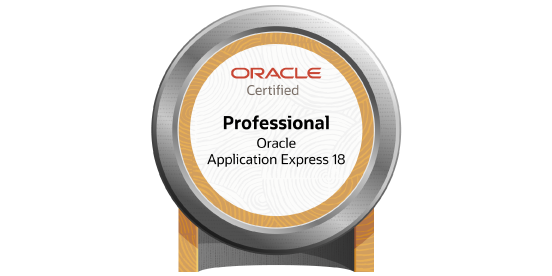 Oracle Certified - Oracle Application Express 18 Professional Logo