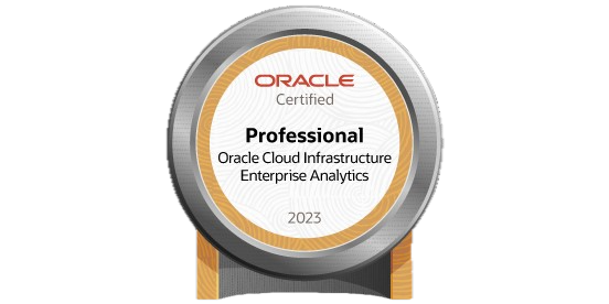 Oracle Certified - Oracle Cloud Infrastructure Enterprise Analytics (Professional) Logo